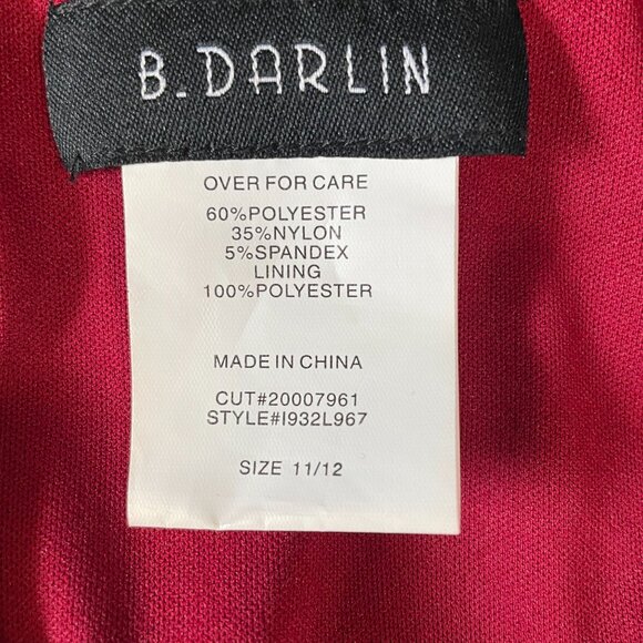 BDarlin Red High Low Formal Dress 11/12 Spaghetti Strap Prom Gown Y2K Trendy - Picture 2 of 11